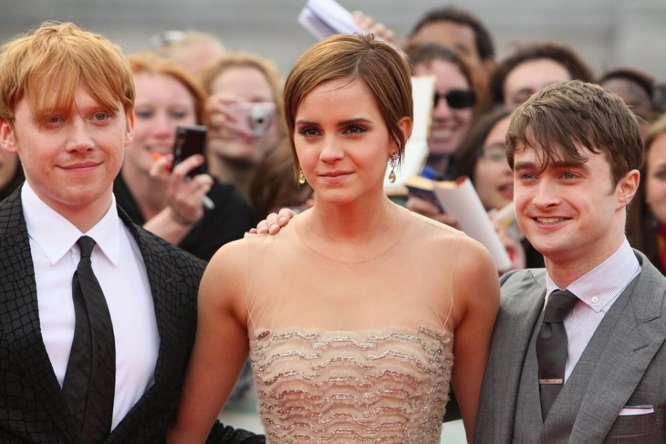 Rupert Grint, Emma Watson and Daniel Radcliffe (Dominic Lipinski/PA) (PA Archive)