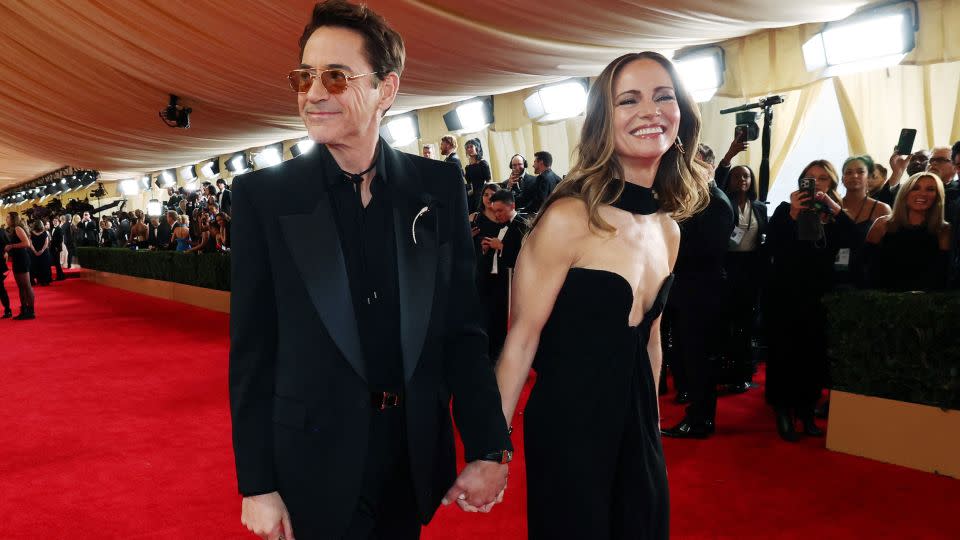 (From left) Robert Downey Jr. and Susan Downey at the 2024 Oscars in Hollywood. - Mario Anzuoni/Reuters