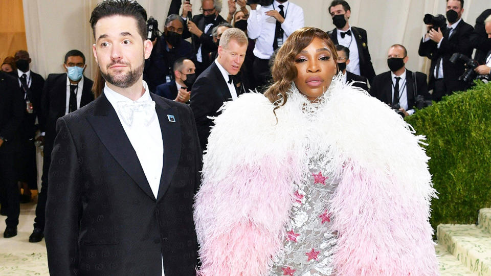 Serena Williams and husband Alexis Ohanian, pictured here at the Met Gala. 