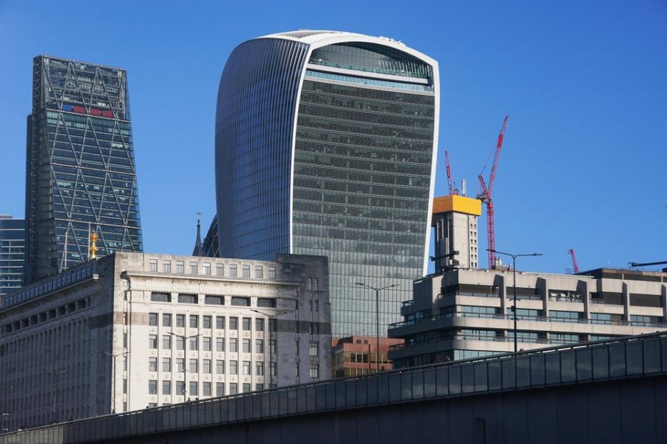 Recruitment in the City of London hit pre-pandemic levels for the first time since Covid struck (Jonathan Brady/PA) (PA Wire)