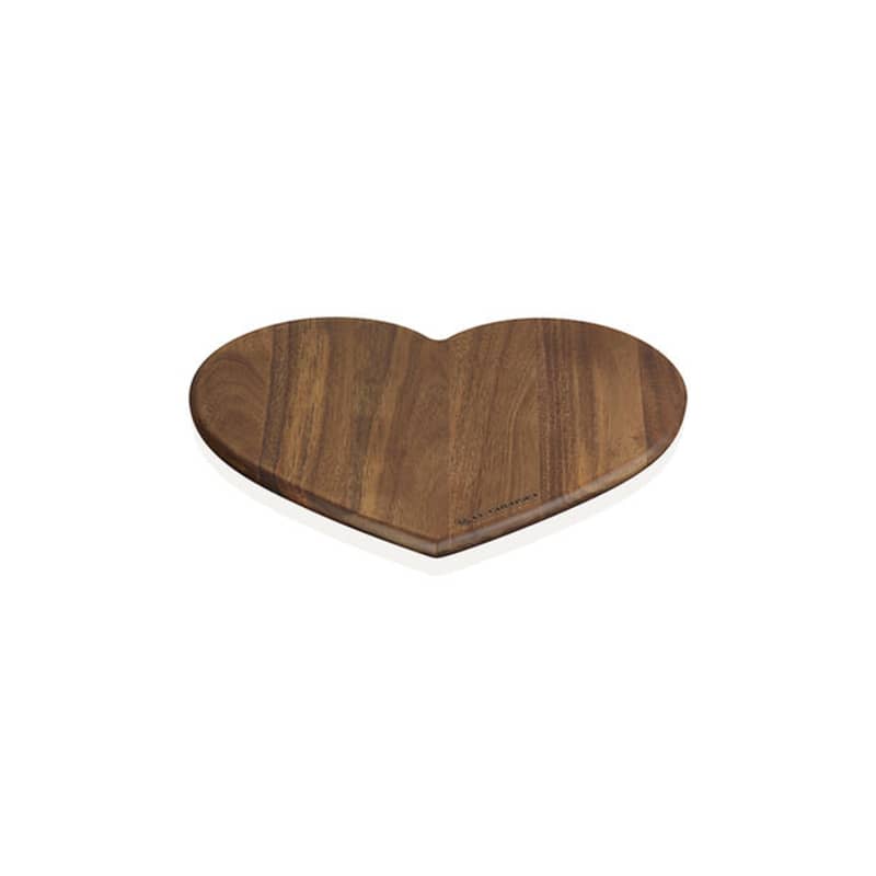 Heart Acacia Wood Serving Board