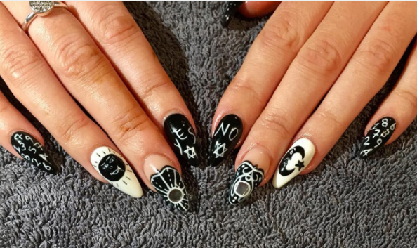 Ouija Nail Art