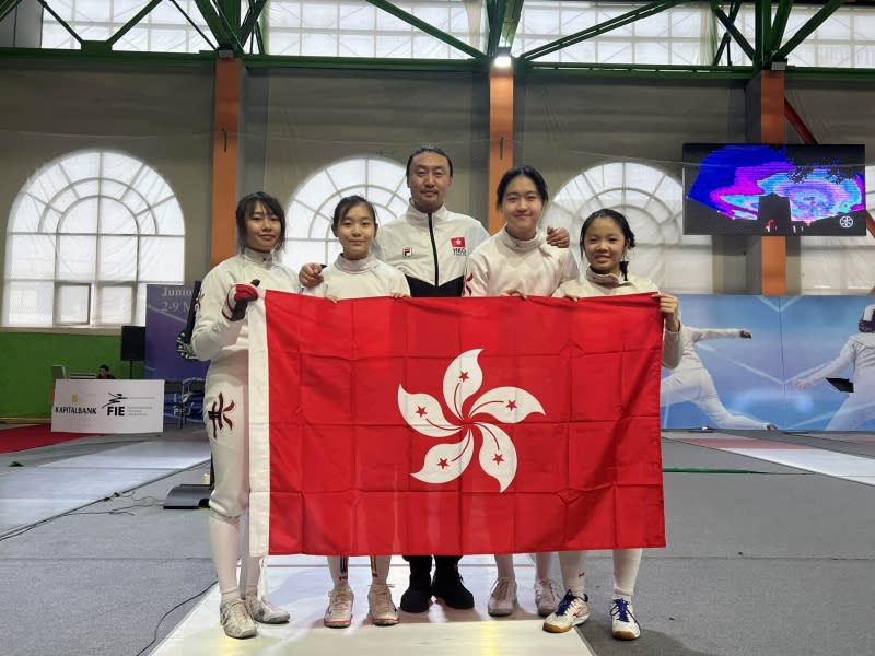 女子重劍隊（圖：香港劍擊總會）