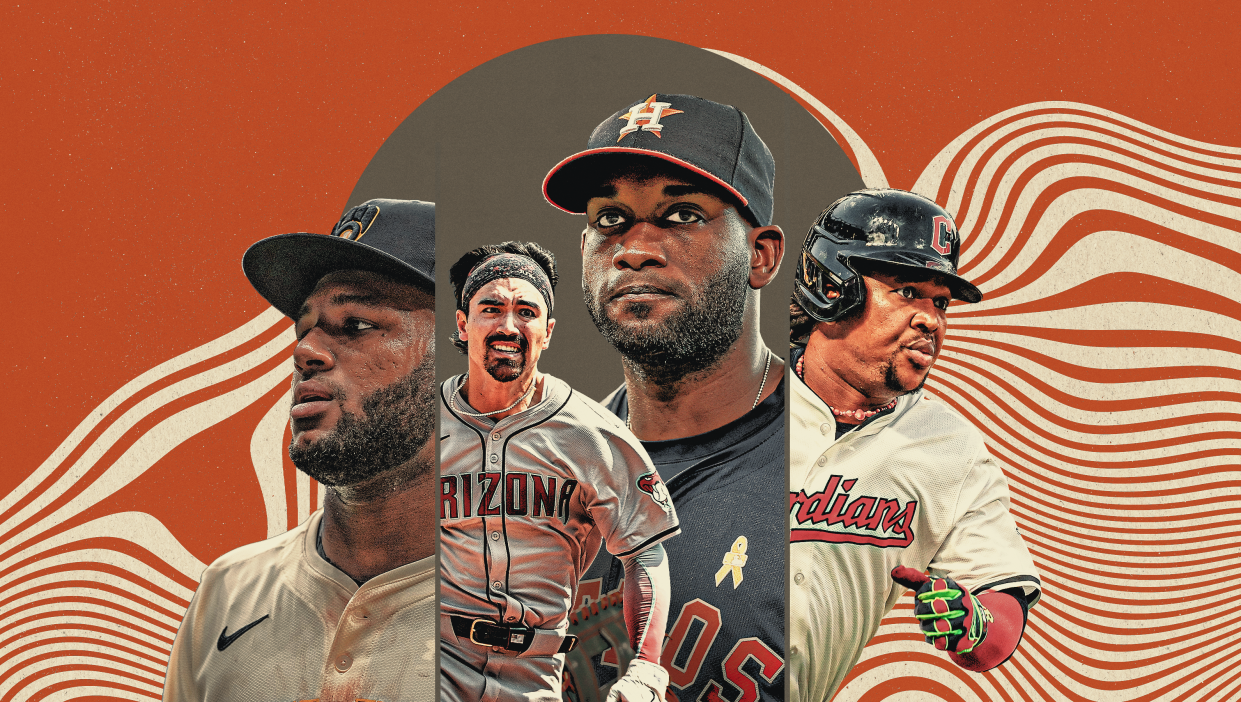 The Diamondbacks' Corbin Carroll and the Astros' Yordan Alvarez have helped drive their teams' surge up the power rankings (Bruno Rouby/Yahoo Sports).