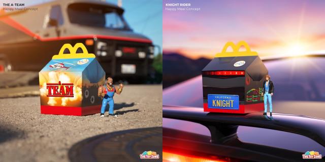 Custom McDonald's Happy Meals Salute '80s Films and TV