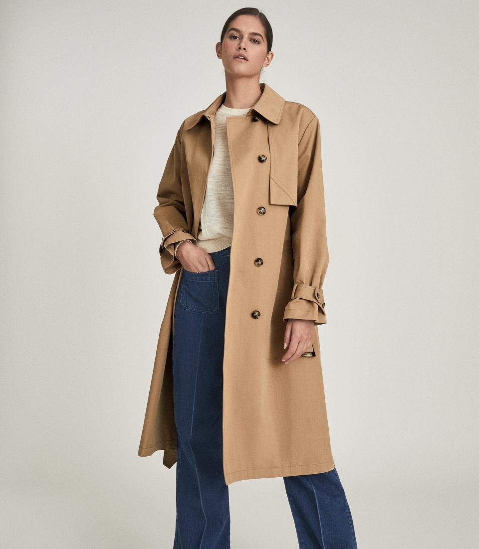 Sophie Cotton Blend Longline Trench Coat. Was $760, now $392.