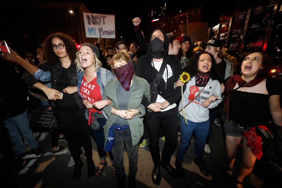 Protests after Donald Trump’s victory