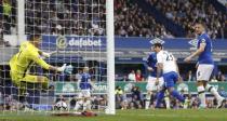 Britain Football Soccer - Everton v Leicester City - Premier League - Goodison Park - 9/4/17 Everton's Joel Robles saves from Leicester City's Leonardo Ulloa Action Images via Reuters / Carl Recine Livepic