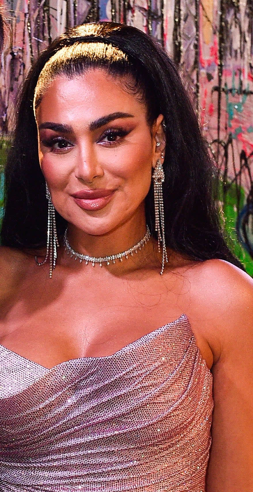 Huda Kattan attends the Abu Dhabi Dream Ball on December 9, 2021