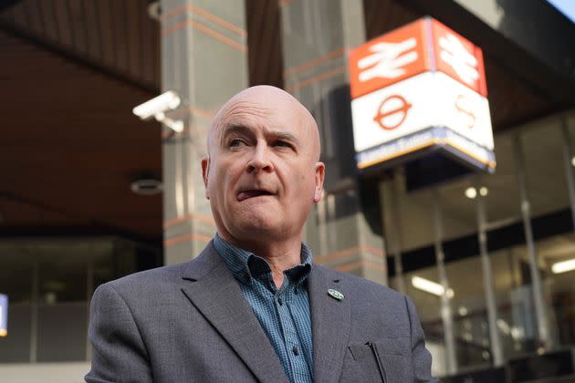 RMT general secretary Mick Lynch has won over praise for his no-nonsense approach during interviews (Photo: Stefan Rousseau - PA Images via Getty Images)