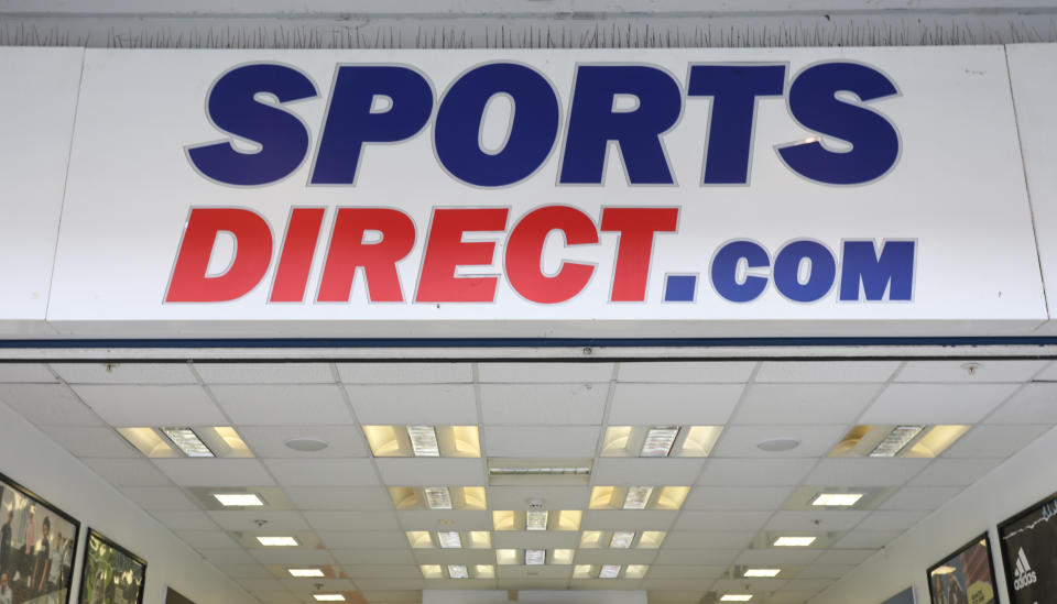 A branch of Sports Direct in London. Issue dated: Thursday January 30, 2020. Photo credit should read: Isabel Infantes/EMPICS Entertainment.