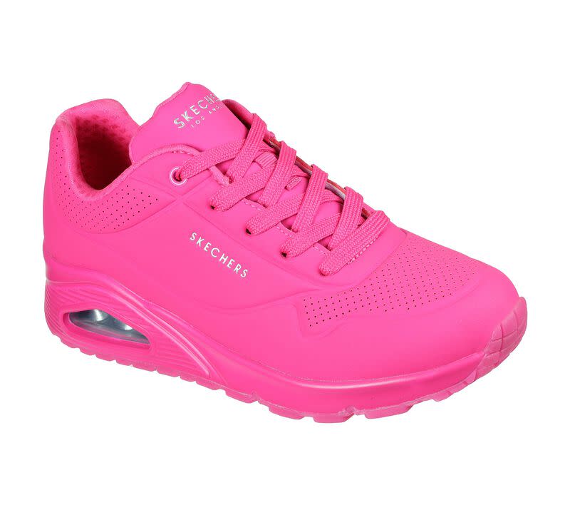 skechers, sneakers, pink