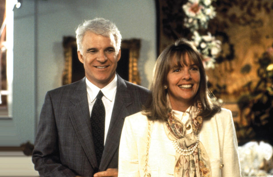 Steve Martin and Keaton in the 1991 comedy Father of the Bride.