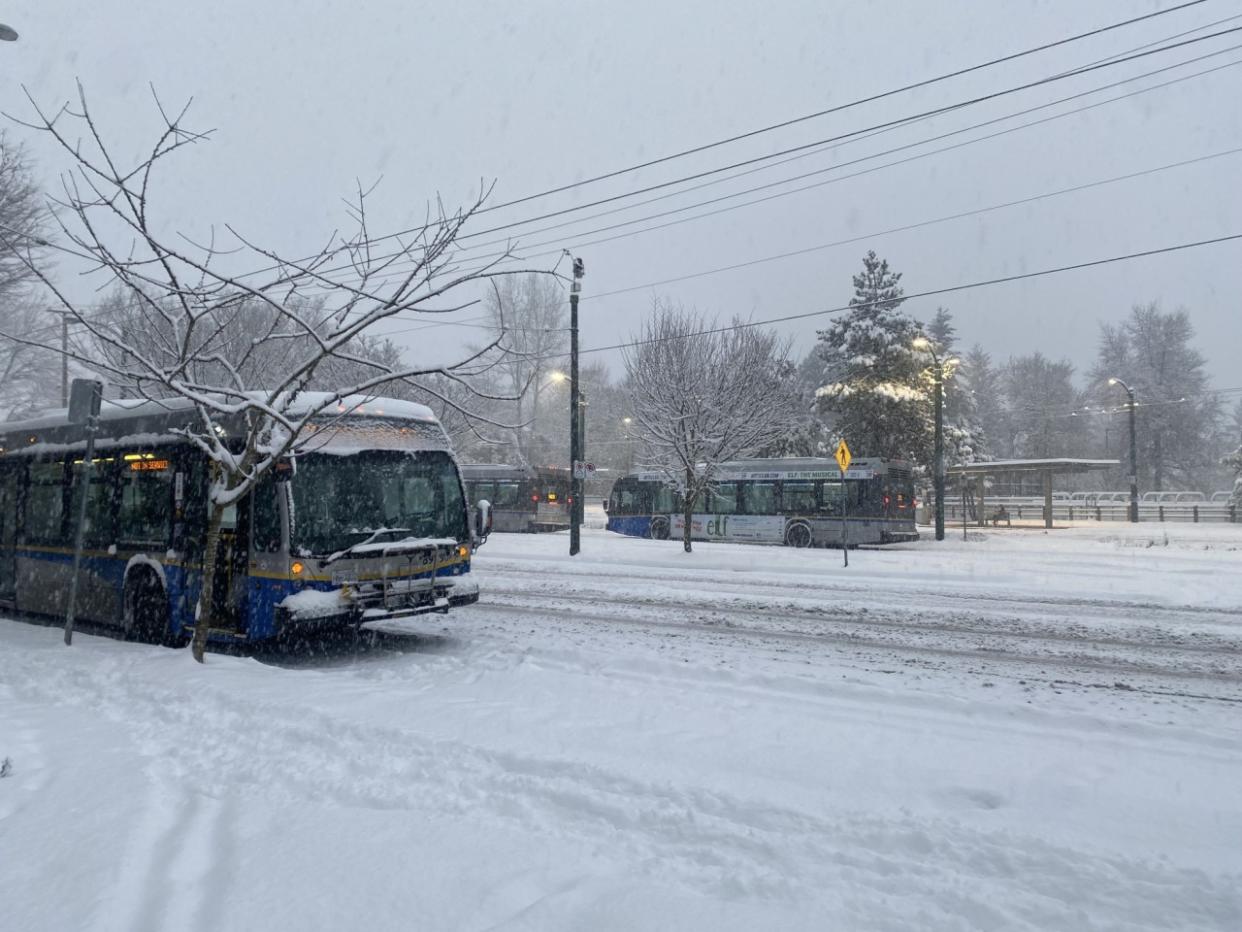Travel not recommended as heavy snow slams B.C.'s South Coast