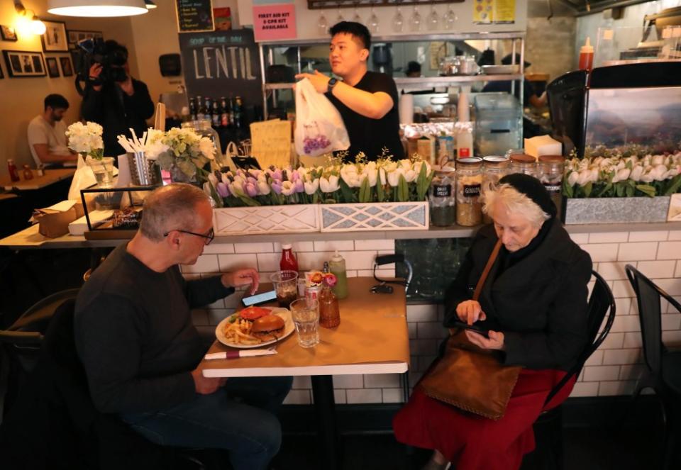 The American-Israeli breakfast cafe is located at 104 W. 96th St. and Columbus Avenue. G.N.Miller/NYPost