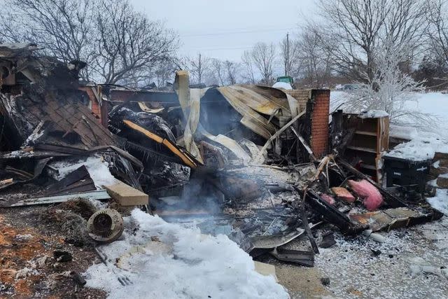 <p>Jennifer Ghelf</p> The home of Jennifer Ghelf and Dean Lange was destroyed in a fire on Jan. 14, 2024