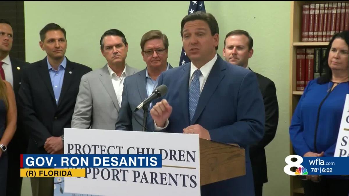 Florida Gov Ron Desantis Signs Controversial ‘dont Say Gay Bill Into Law 8362