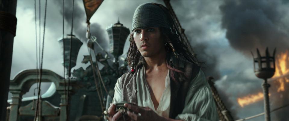 Johnny Depp as a younger Jack Sparrow (credit: Disney)