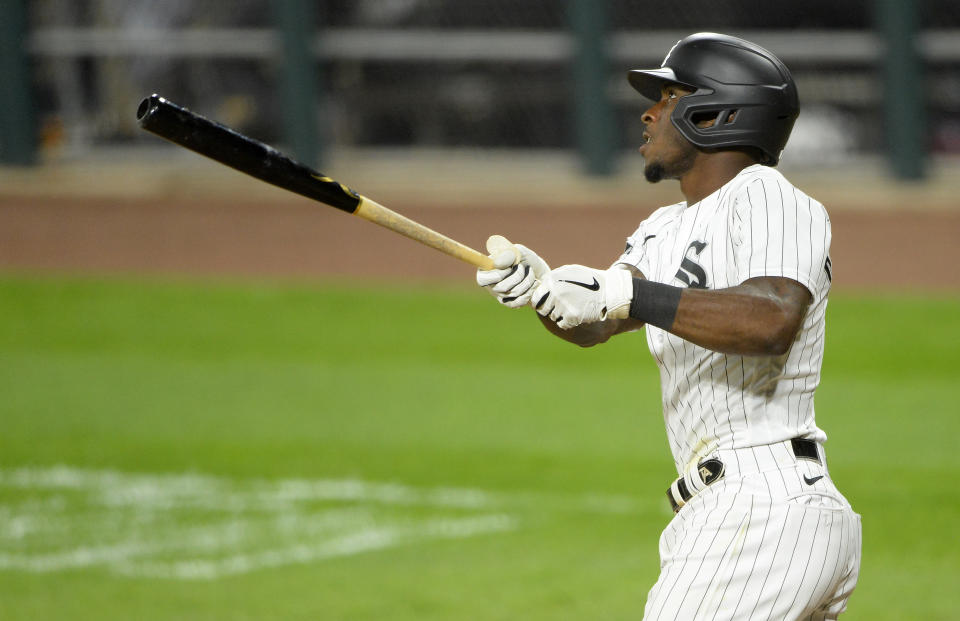 Tim Anderson hits a home run for the White Sox.