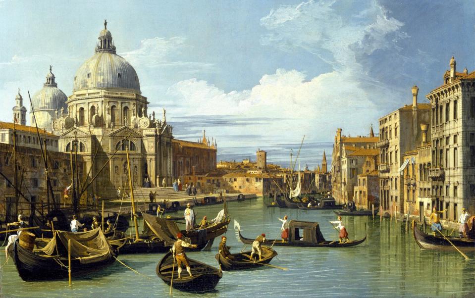 The Entrance to the Grand Canal, Venice by Canaletto c.1730