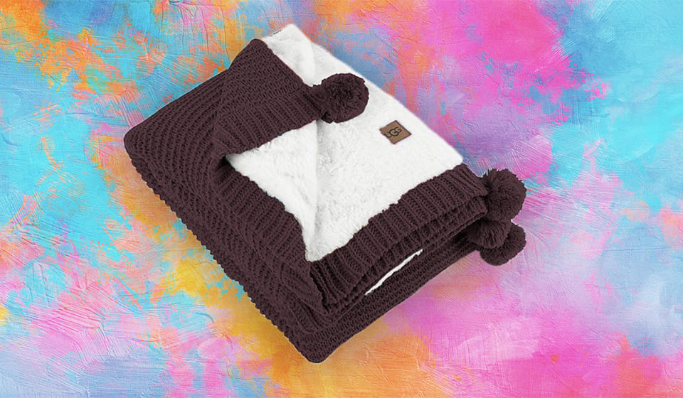 Cuddle up with this cozy blanket. (Photo: Bed Bath and Beyond)