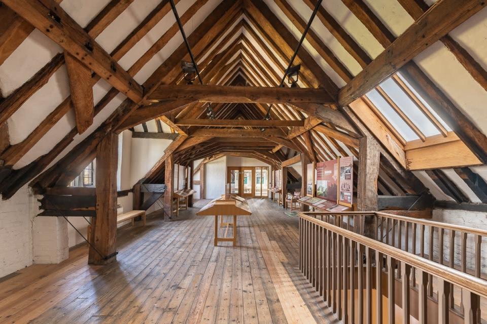 The characterful attic of Eastbury Manor in east London (Damian Griffiths, 2021)