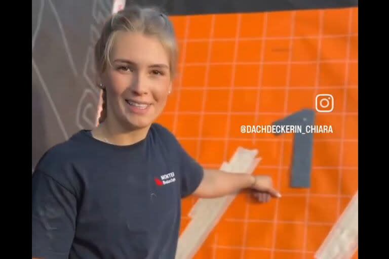 Chiara, una influencer que arregla techos presentó a Manuel Neuer como convocado para la selección alemana