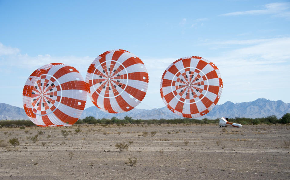 NASA has been putting the Orion capsule's parachute system through rigorous