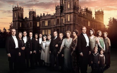 The cast of Downton Abbey's sixth series - Credit: Television Stills