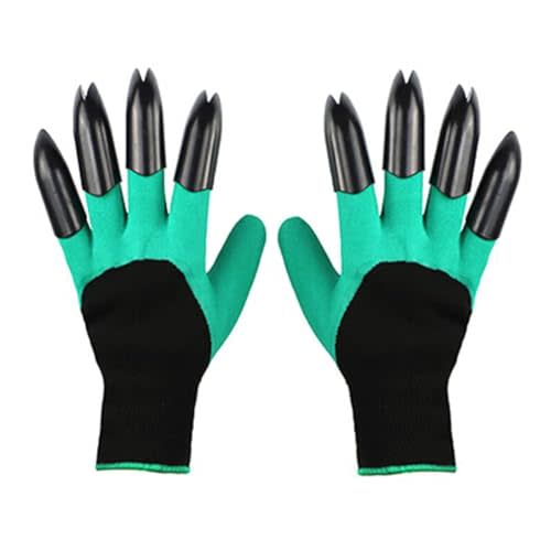 Orgajoyful Garden Gloves With Claws for Planting, Breathable Claw Gardening Gloves, Gift for Women (green)