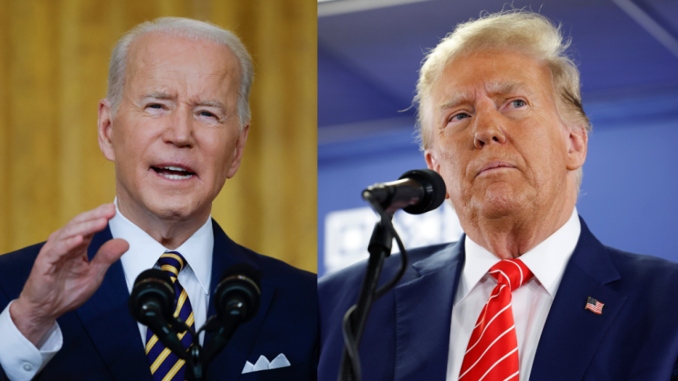 U.S. President Joe Biden and former President Donald Trump. (Photo: Getty Images)