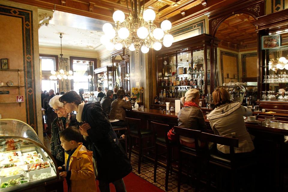 General view at Cafe Demel in Vienna, Austria