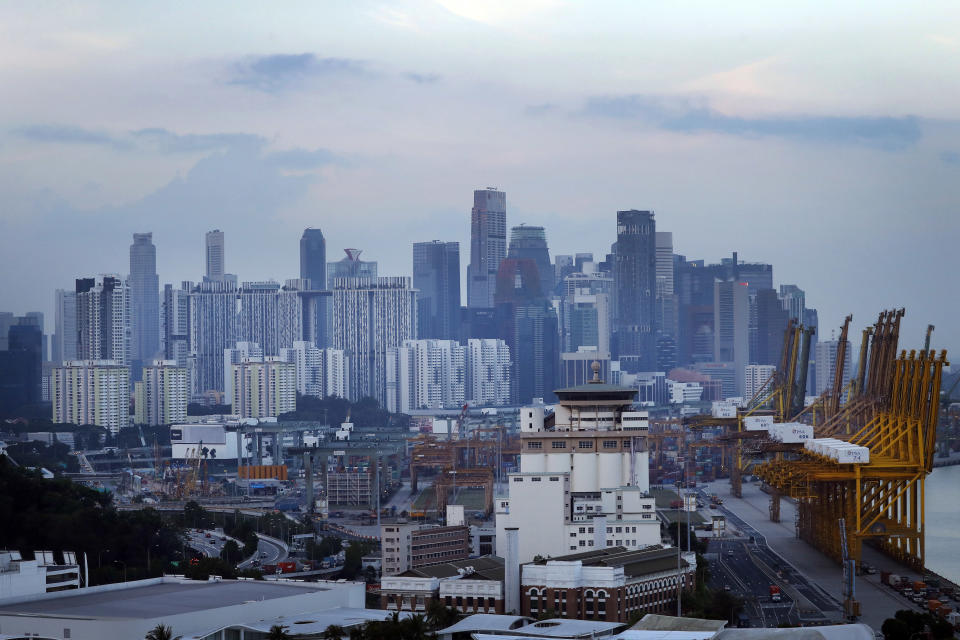 Singapore’s skyline seen in June 2018. (File photo: AP/Wong Maye-E)