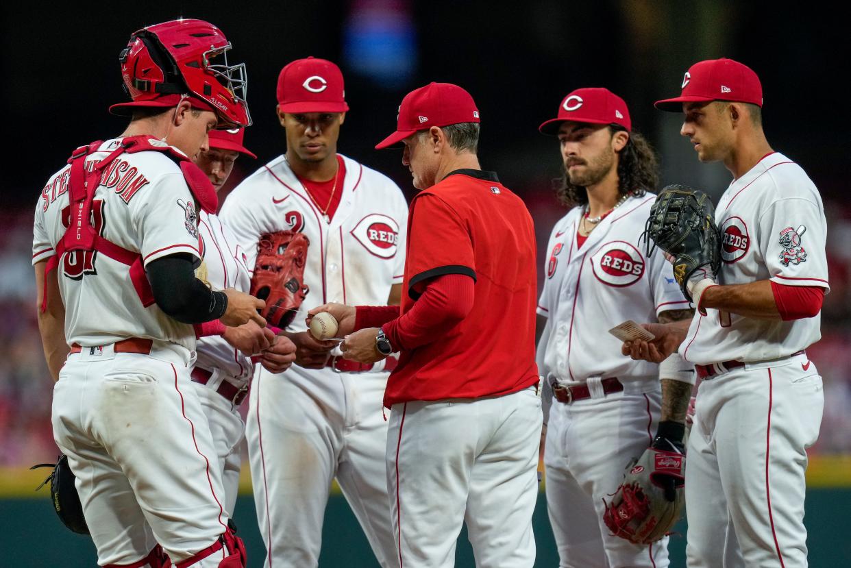 The Reds have started the year with a 7-15 record, sitting in last place in the NL Central. Reds manager David Bell said the Reds are 'fighting' to turn this season around.