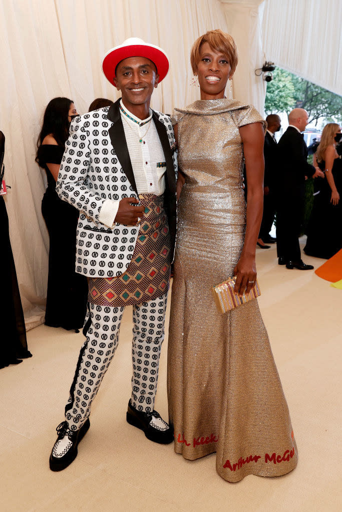 Samuelsson at the Met Gala with his wife