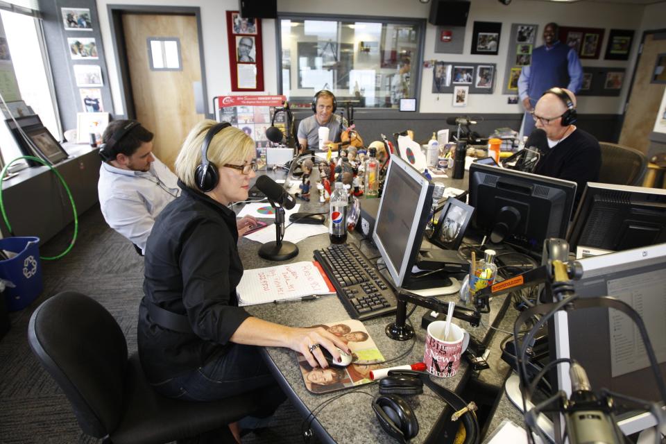 File Photo: Kimberly and Beck on the air.