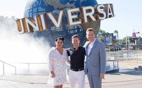 Dec was joined by Scarlett Moffatt and Stephen Mulhern for the finale in Florida - Credit:  ITV