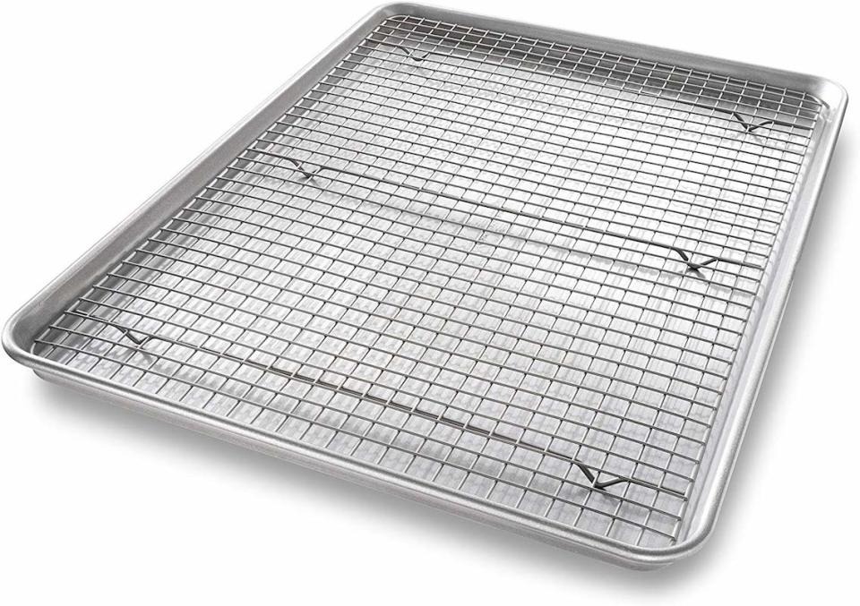 A built-in cooling rack makes this one a "dream pan." Photo: Amazon