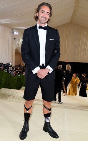 Kevin Mazur/MG21/Getty Images For The Met Museum/Vogue Lee Pace poses at the MET.