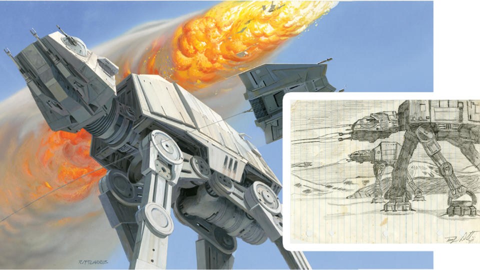 Tony Diterlizzi 80s inspirations; a star wars at-at