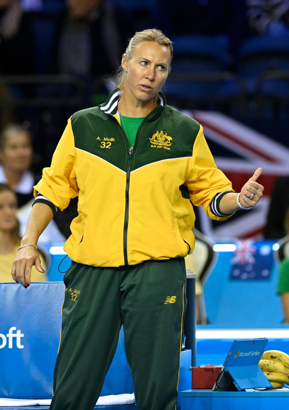 Alicia Molik reacts.