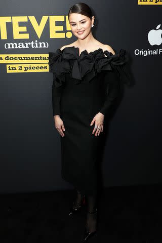 <p>Marion Curtis/StarPix for Apple TV+/INSTARimages</p> Selena Gomez at the premiere of 'STEVE! (Martin): A Documentary in 2 Pieces' on March 29