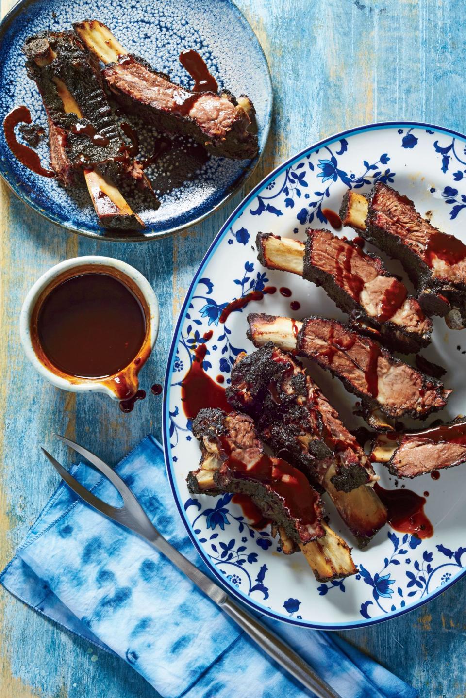 Smoked Beef Ribs with Texas BBQ Sauce