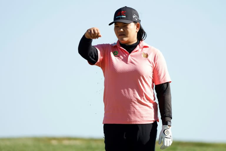 La Thailandaise Wichanee Meechai au cours de la deuxième journée de l'US Open de golf le 31 mai 2024 à Lancaster en Pennsylvanie (Sarah Stier)