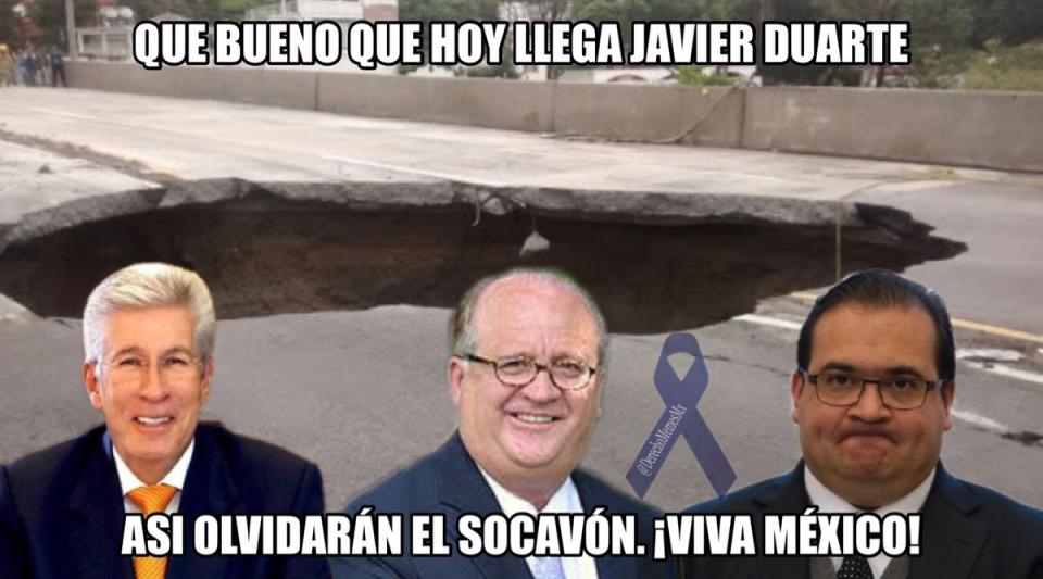 Memes por el traslado de Javier Duarte a México