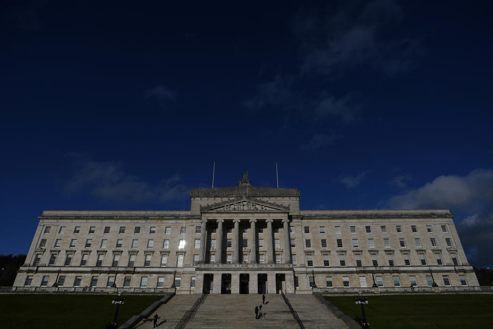 The Stormont Assembly will have the power to reject new EU laws and regulation in the backstop. Pic: Reuters