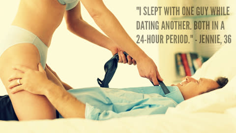 I slept with one guy while dating another