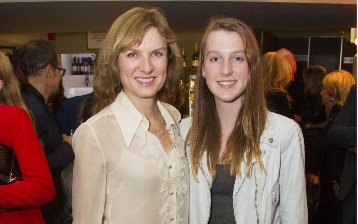 Fiona Bruce with her 15 year-old daughter, Mia - Rex Features