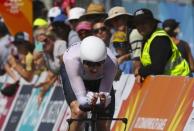 Cycling - Gold Coast 2018 Commonwealth Games - Men's Individual Time Trial - Currumbin Beachfront - Gold Coast, Australia - April 10, 2018. Hamish Bond of New Zealand competes. REUTERS/Athit Perawongmetha