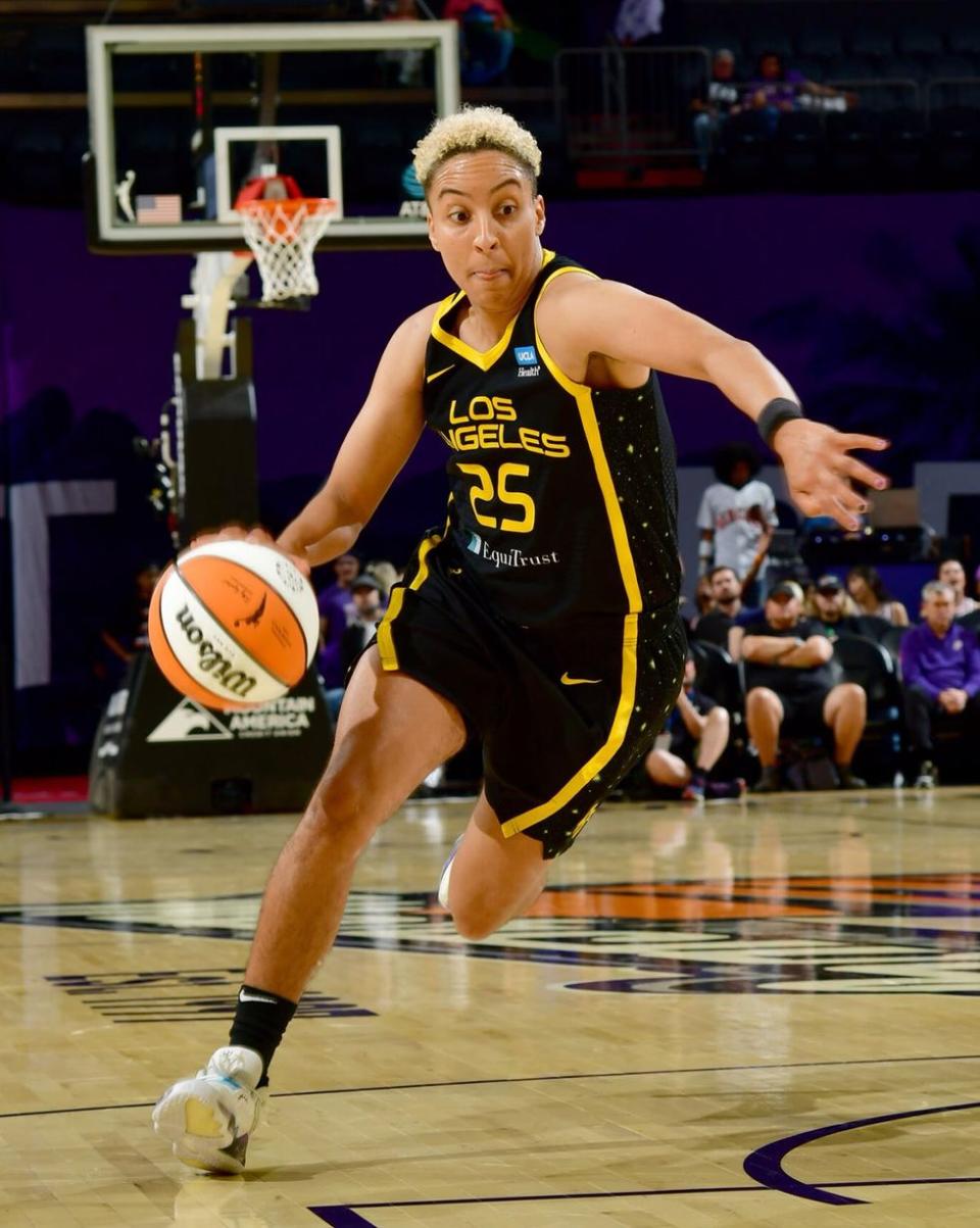 Layshia Clarendon Los Angeles Sparks photo gallery queer women 2024 WNBA womens professional basketball league